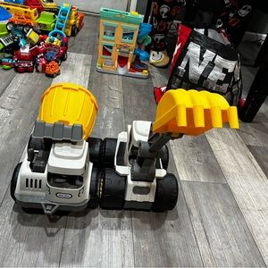 Yellow and Gray Construction Toy Set